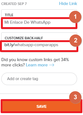 personalizar enlace whatsapp