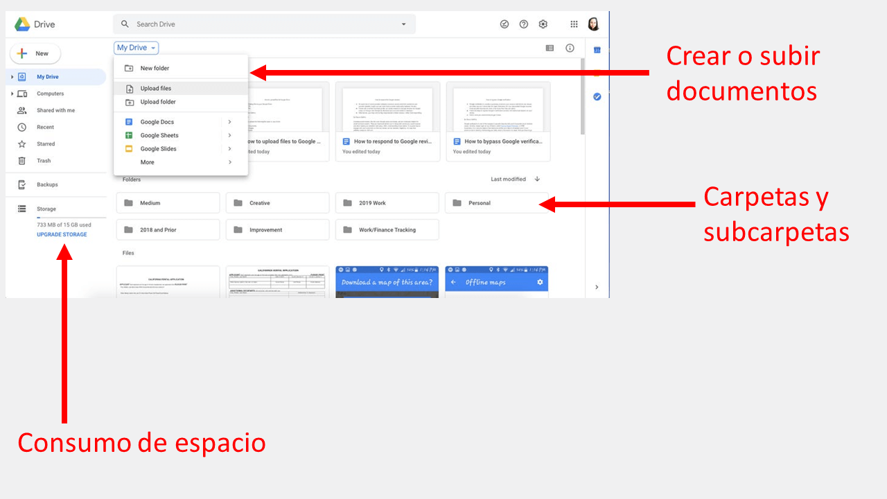 google workspace documentos